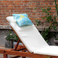 Outdoor Patio Chaise Lounge Small Headrest Waterproof Pillows with Insert & Adjustable Elastic Stripe (2 Count)