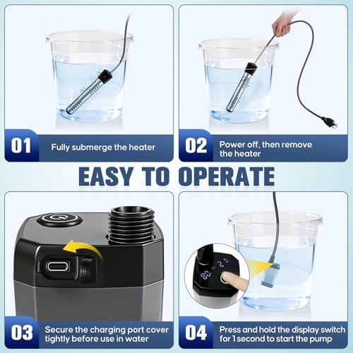 Upgraded Portable Shower with Heater