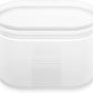 Zip Top Reusable Food Storage Bags | Small Dish [Frost] | Silicone Meal Prep Container | Microwave, Dishwasher and Freezer Safe | Made in the USA