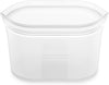 Zip Top Reusable Food Storage Bags | Small Dish [Frost] | Silicone Meal Prep Container | Microwave, Dishwasher and Freezer Safe | Made in the USA