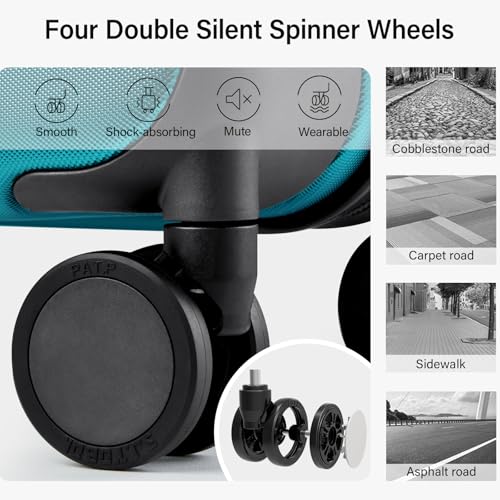 3 Piece Hard Shell Luggage Sets with Spinner Wheels Lightweight Large Suitcase for Women Men Travel Carry On Luggage 20 (3 Count)