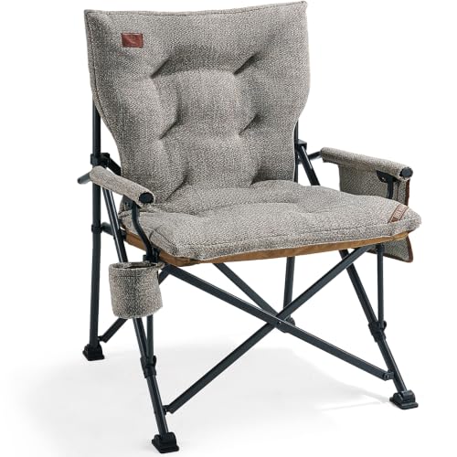 Padded Oversized Folding Camping Chair for Adults