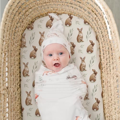 Stretch Fitted Bassinet Sheet Set BROLEX 2 Pack Cradle Sheets for Bassinet Pad