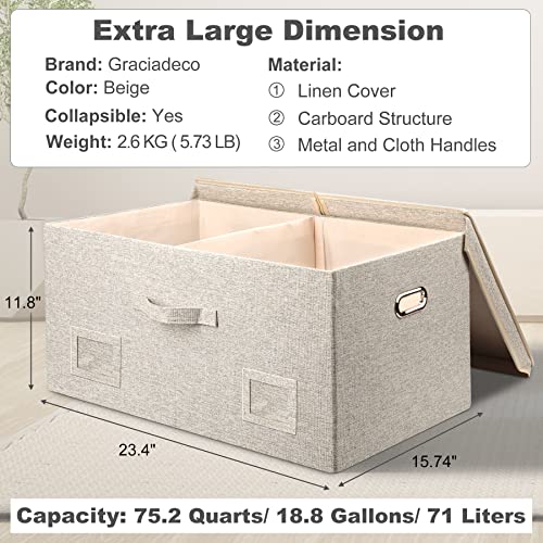 Storage Bins with Lids Fabric Closet Organizers Cubes Office Organization
