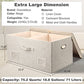 Storage Bins with Lids Fabric Closet Organizers Cubes Office Organization (3 Count)