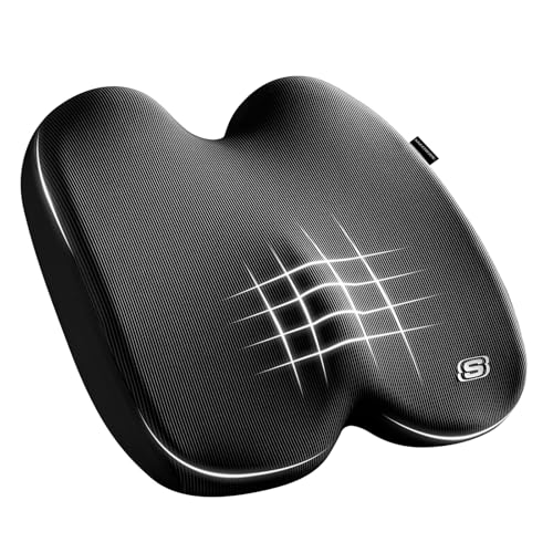 Seat Cushion Ergonomic Memory Foam Cushion for Long Sitting Hours on Office & Home Chair