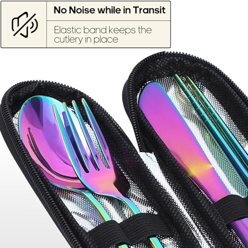 Travel Utensils with Case (5 Count)