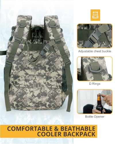 Tactical Backpack Cooler for Men (38 Count)