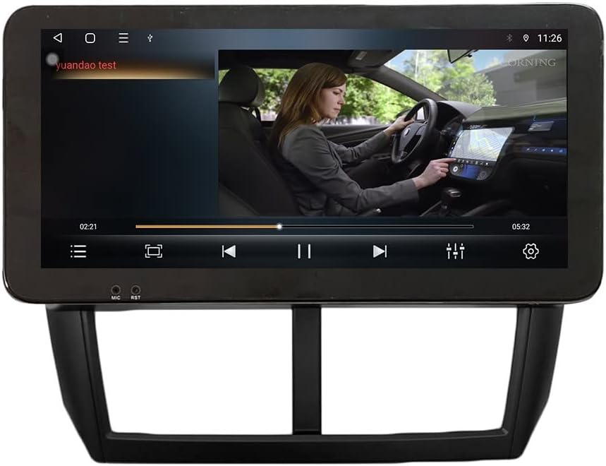 Kunfine CarPlay Android Auto Navigation Stereo GPS Radio Reverse Camera Display 10.33" QLED Touchscreen Headunit Tablet Pad Media Player for Subaru Forester 2007-2013, if Applicable Octa Core 6G+128G