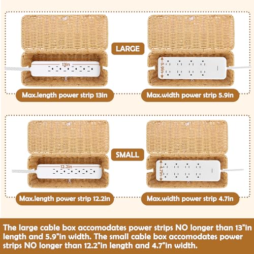 2PCS Cable Management Box