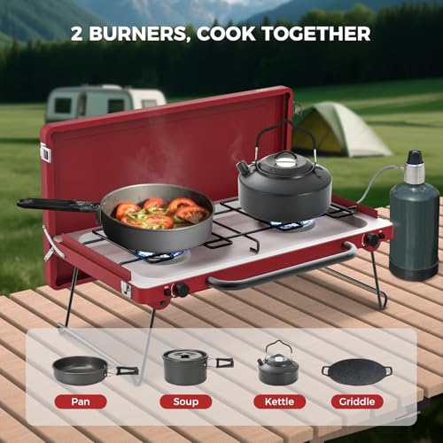 CAMPLUX Safari 2 Burner Propane Camping Stove 20
