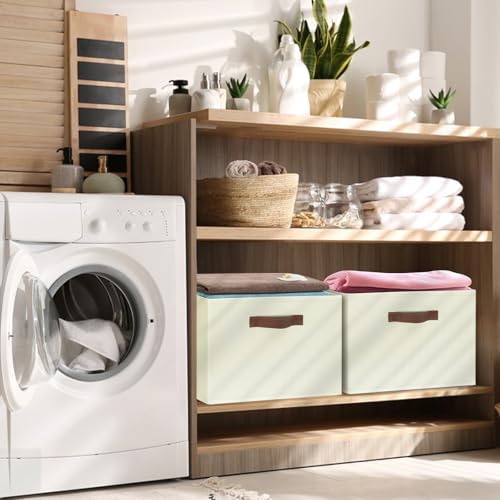Large Fabric Storage Bins with 3 Handles
