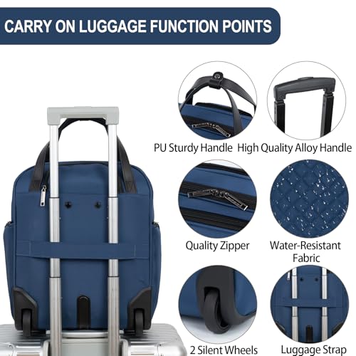 Underseat Carry On Wheeled 16" Bag with Wheels
