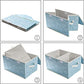 Large Stackable Storage Bins with Lids Fabric Decorative Storage Box Cubes Organizer Containers Baskets with Cover Handles Divider for Bedroom Closet Living Room 17.3x11.8x9.8 Inch 3 Pack (3 Count)