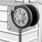 All Aluminum Carry On Luggage Zipperless Hard Shell Luggage Case with TSA Lock Spinner Alloy Metal Suitcase