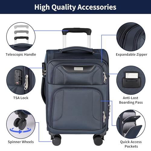 3 Piece Softside Expandable Luggage Set (3 Count)