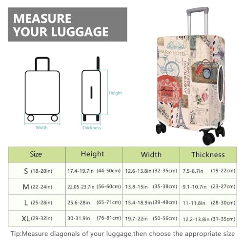 Travel Luggage Cover Suitcase Protector Fits 18