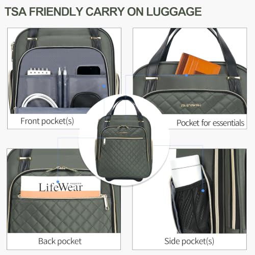 Underseat Carry On Wheeled 16" Bag with Wheels
