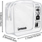 Clear Toiletry Bag TSA Approved Quart Size Travel Carry On (2 Count)
