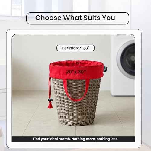 LFH Home Cotton Rich Large Premium Canvas Laundry Bag (2 Count)