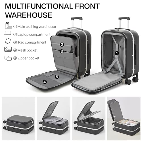 Luggage Suitcase with Spinner Wheels