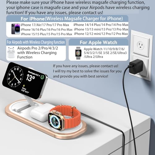 3 in 1 Fast Wireless Charger Stand for iPhone
