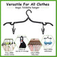 24 Pieces Folding Travel Hangers Foldable with Clips Portable Collapsible Coat Hanger Travel Drying Rack for Clothes