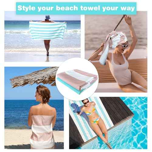 2 Pack Microfiber Beach Towel