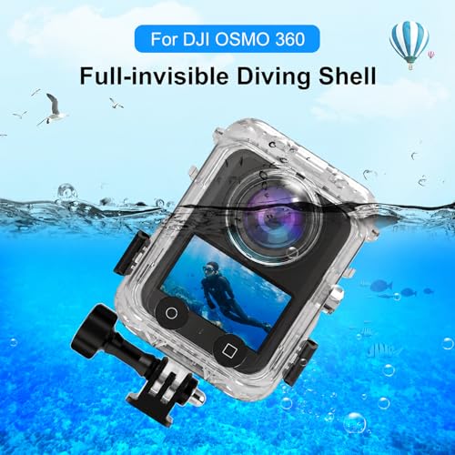 Invisible Dive Case for DJI Osmo 360 Waterproof Case