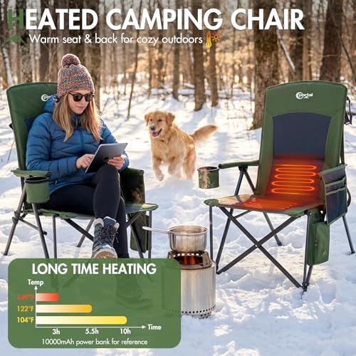 400 LBs Heavy Duty Camping Chairs for Adults
