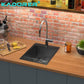 15 x 20 x 9 Inch Black Drop In Kitchen Bar Sink