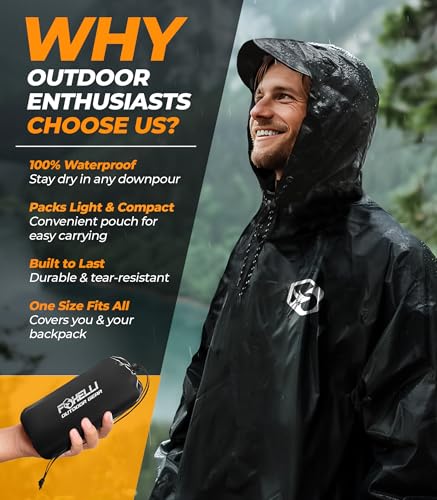 Rain Poncho for Adults