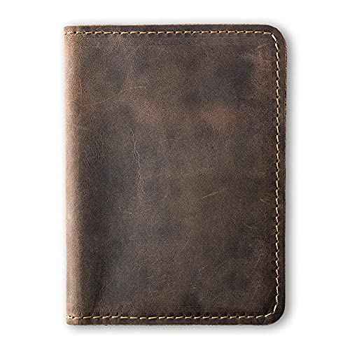 Standard Full Grain Crazy Horse Leather Passport Holder