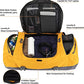 Lightweight Duffel Travel Backpack with Shoe Compartment Yellow 65L
