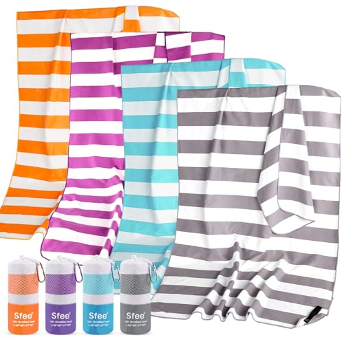 2 in 1 Microfiber Beach Towel (2 Count)