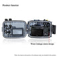 Seafrogs 40m 130ft Waterproof Underwater Camera Housing Waterproof Case for A6000 A6300 A6500 Compatible with 16