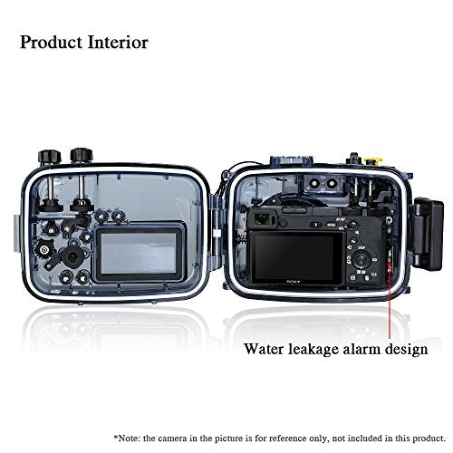 Seafrogs 40m 130ft Waterproof Underwater Camera Housing Waterproof Case for A6000 A6300 A6500 Compatible with 16