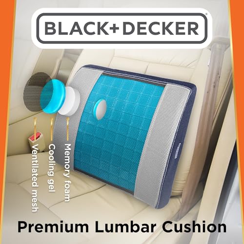 Cooling Gel Lumbar Memory Foam Cushion