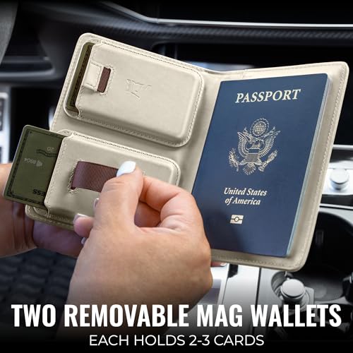 Passport Wallet with AirTag Holder