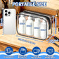 12 Pcs Clear Toiletry Bag PVC Waterproof Zippered PVC Cosmetic Makeup Carry Pouch TSA Approved Toiletry Bag for Travel Clear Organizer Storage Bags (12 Count)