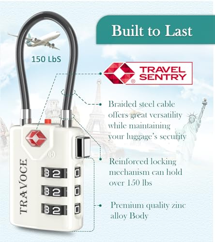 TSA Approved Luggage Locks (4 Count)