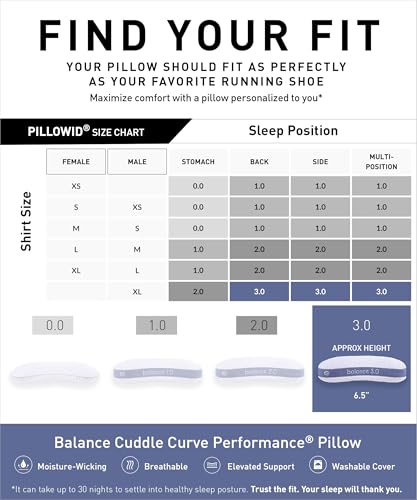 Balance Cuddle Curve Performance Pillow