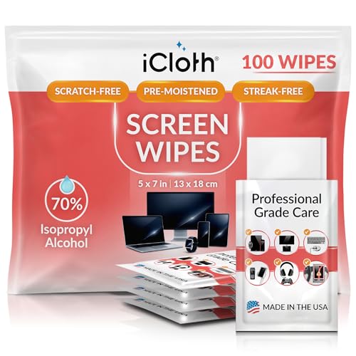 70% Isopropyl Alcohol Large Screen and Electronics Wipes (100 Count)