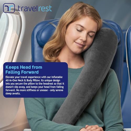 All-in-One Travel Neck Support & Body Pillow - Grey