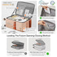 Carry On Luggage with Cup Phone Holder and Charger Hard Shell Suitcases with Spinner Wheels