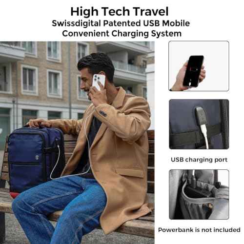 Design Travel Backpack 43l with USB Charging Port Laptop Backpack