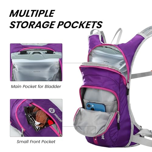 Water Hydration Backpack with 2L Water Bladder