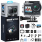 Brave 4 Pro Action Camera 4K with 128GB MicroSD U3 Card Bundle