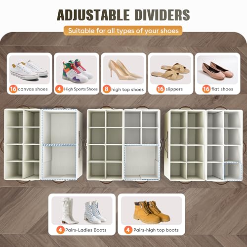 2 Pack Shoe Organizer for Closet