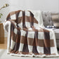 Sherpa Blanket Twin Plaid Thick Bed Blanket
